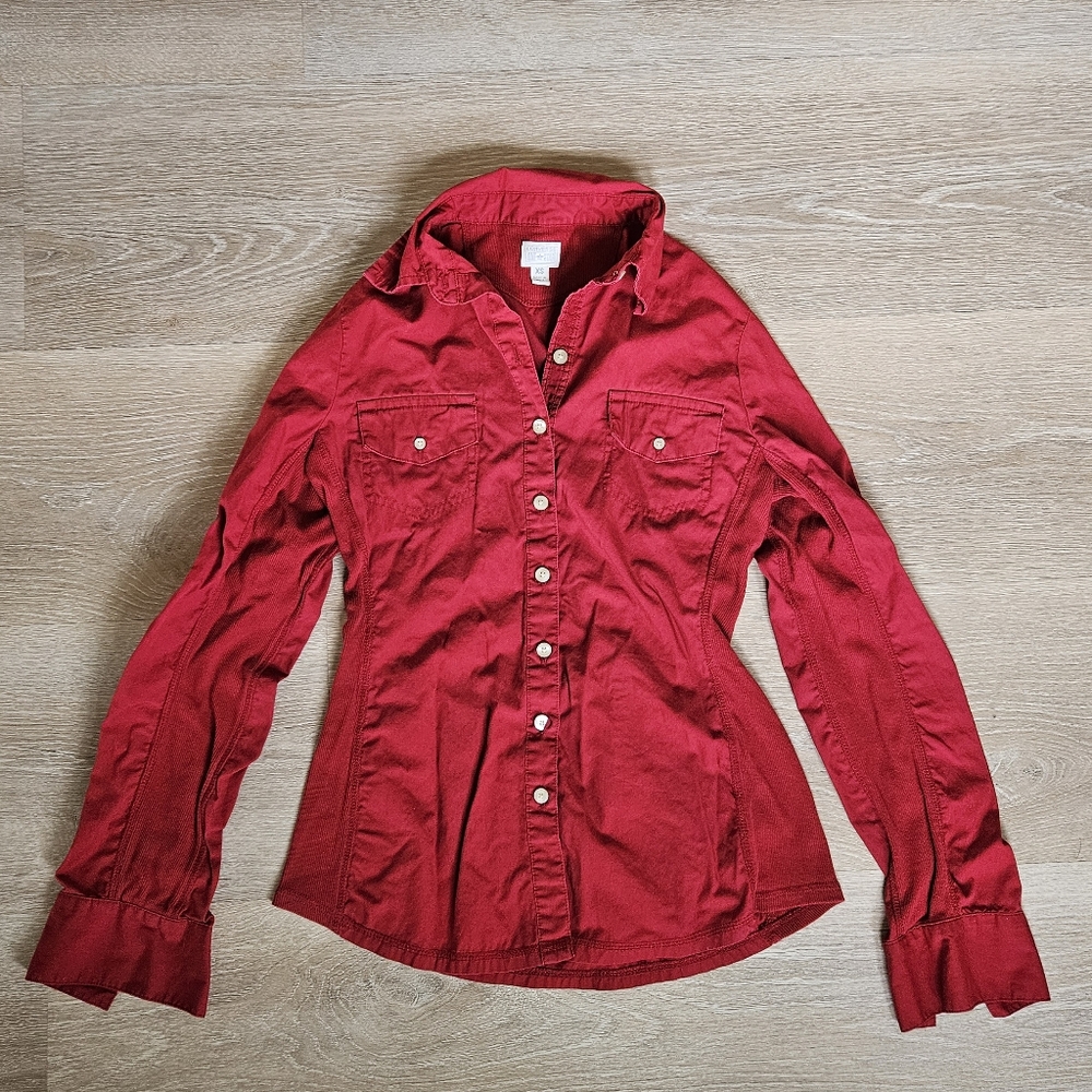 Converse One Star Stretch Button Down Shirt - Size XSmall